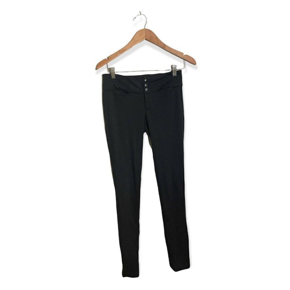Bailey 44 Skinny Pants Womens XS Zip Front Stretch Black‎